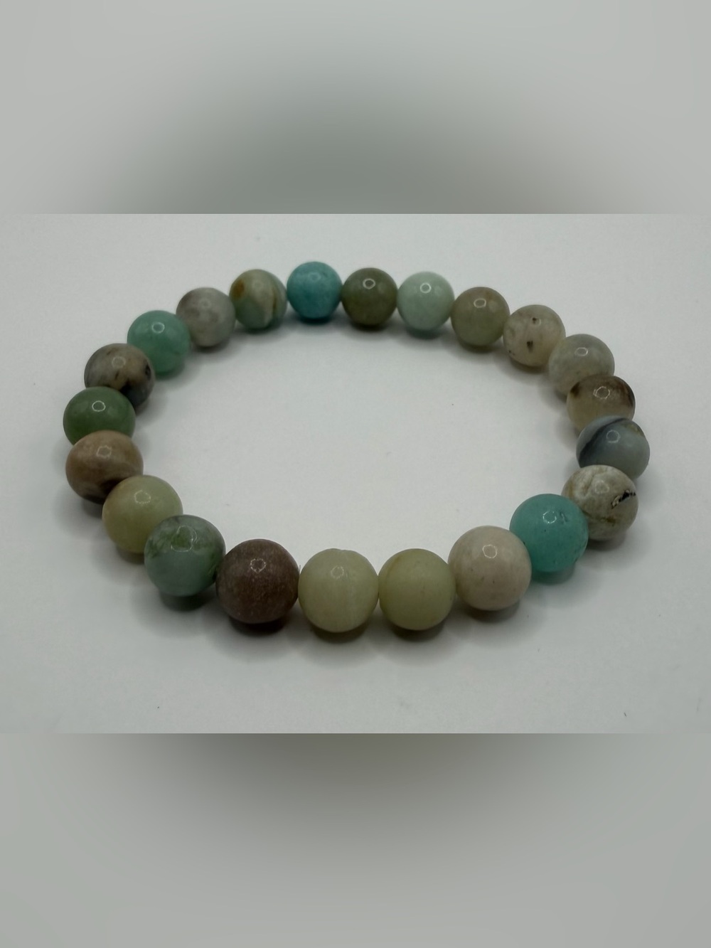Natural Amazonite Beaded Bracelet